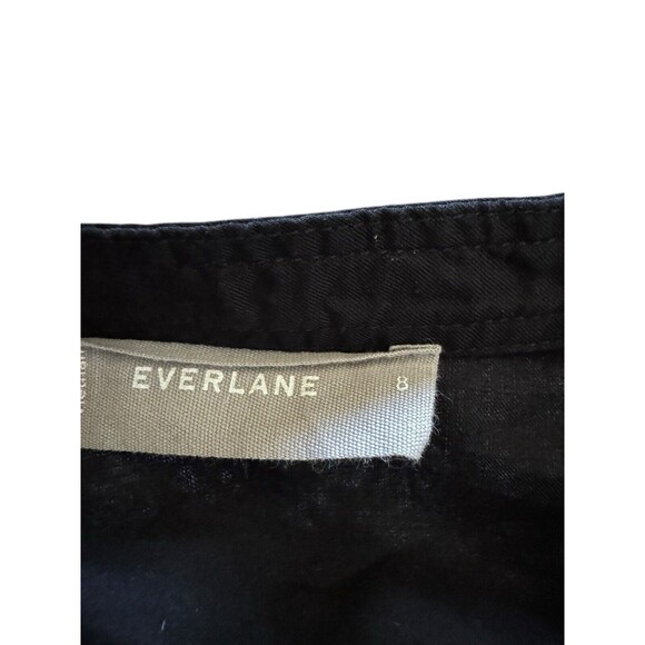 Everlane Casual Classic Cotton Deep V Neck Blouse Size 8 Workwear Top - Picture 5 of 6
